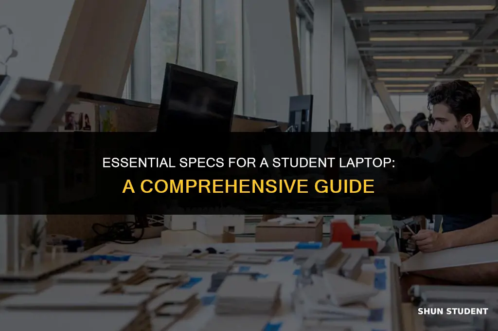 what specs do i need for a student laptop