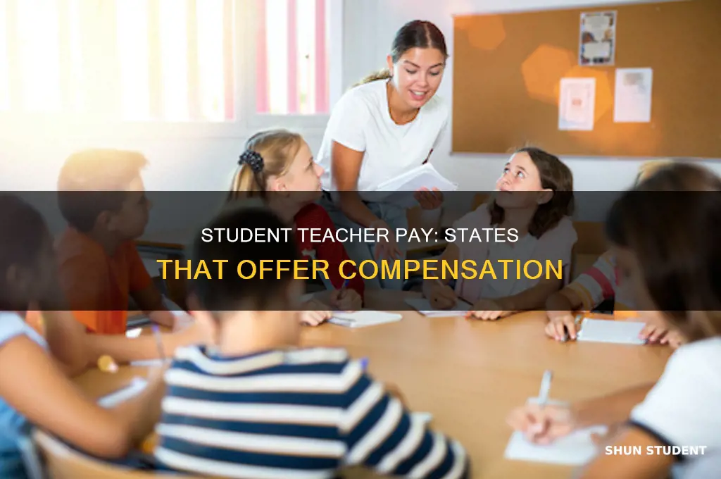 what states pay student teachers