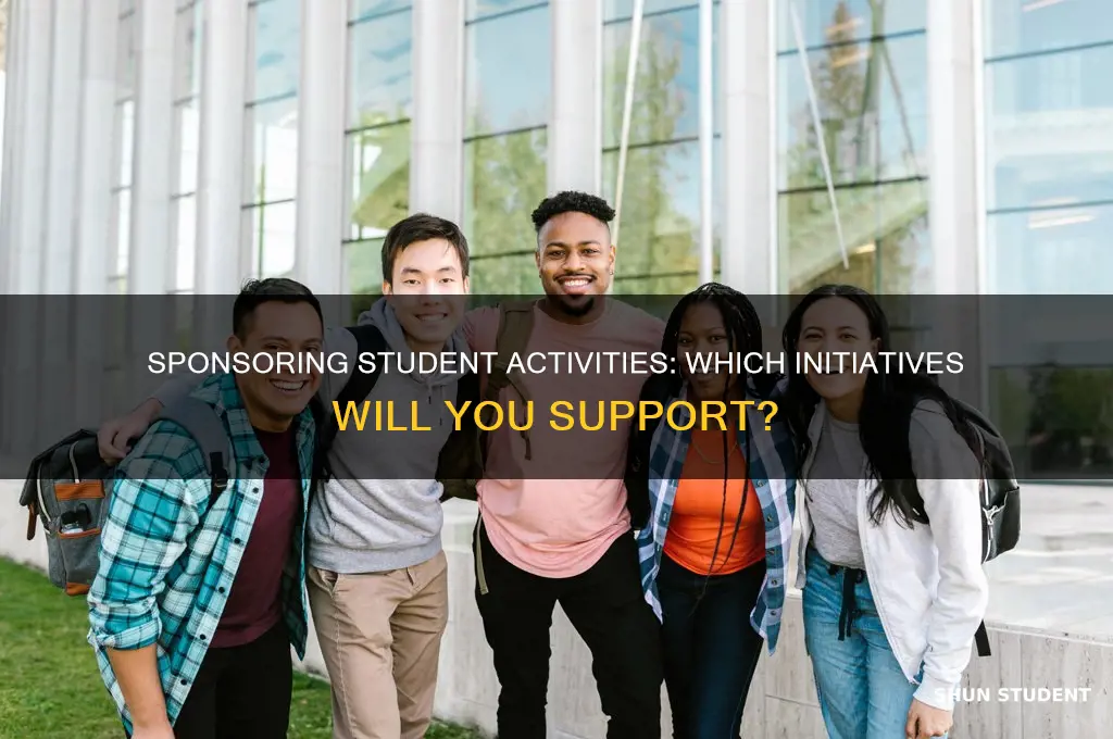 what student activities are you willing to sponsor