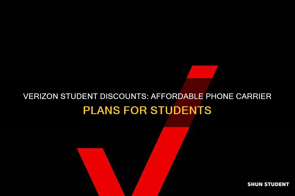 what student discount verizon phone carrier plans does verizon offer
