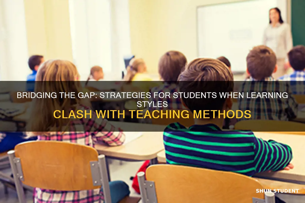what student does when learning style conflict teaching style