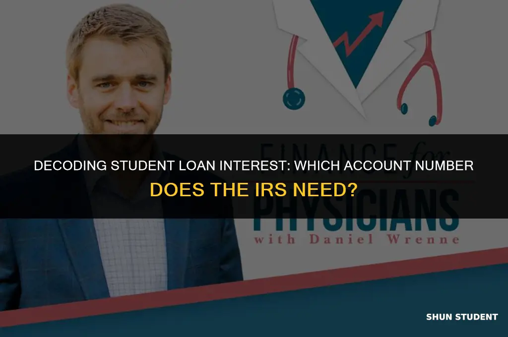 what student loan account number is needed for irs