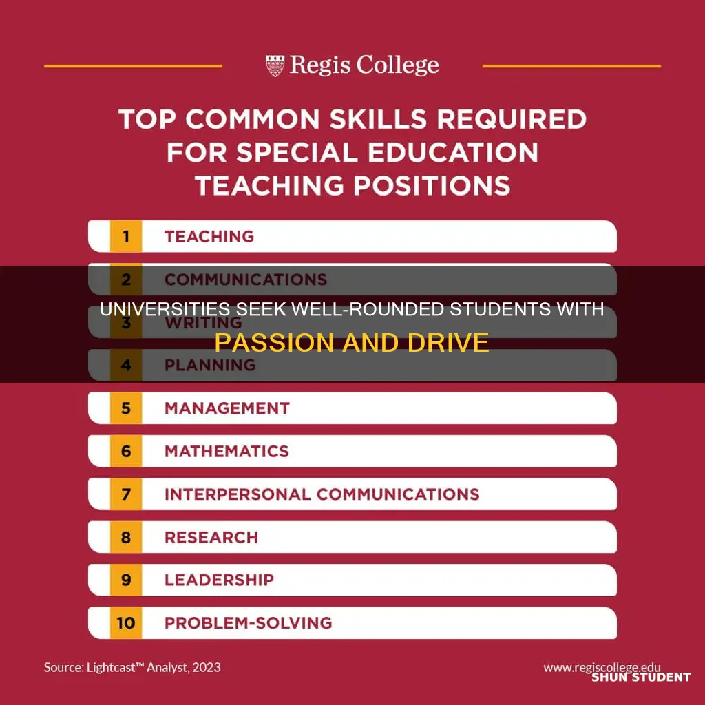 what students do universities want