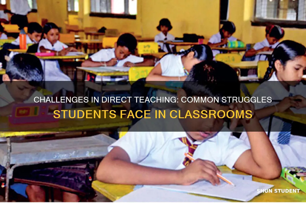 what students have difficulty with direct teaching