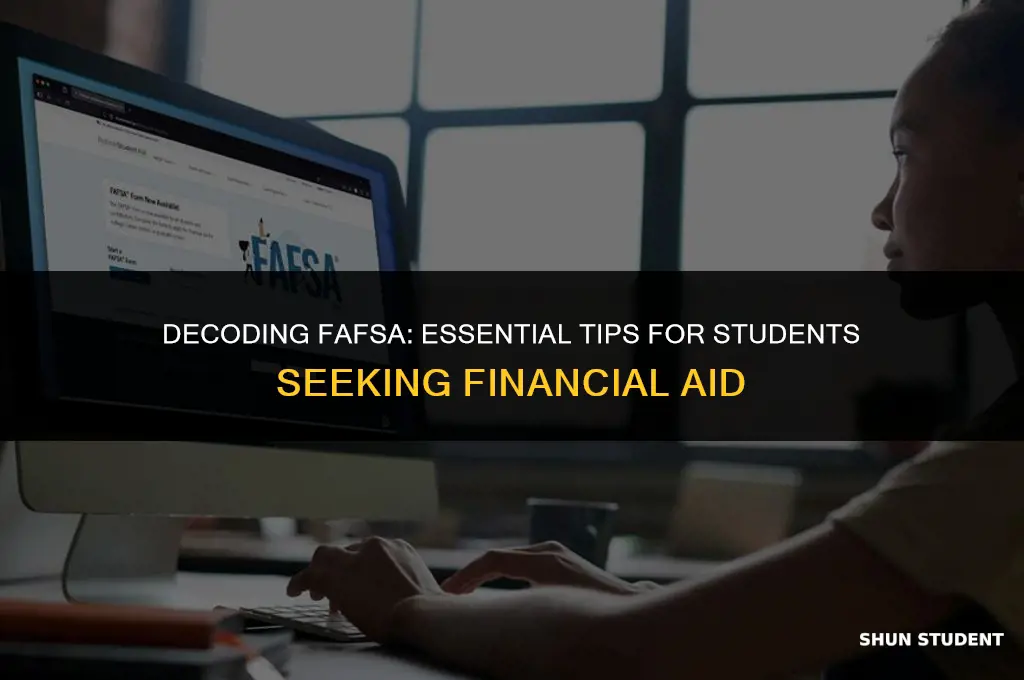 what students need to know about fafsa
