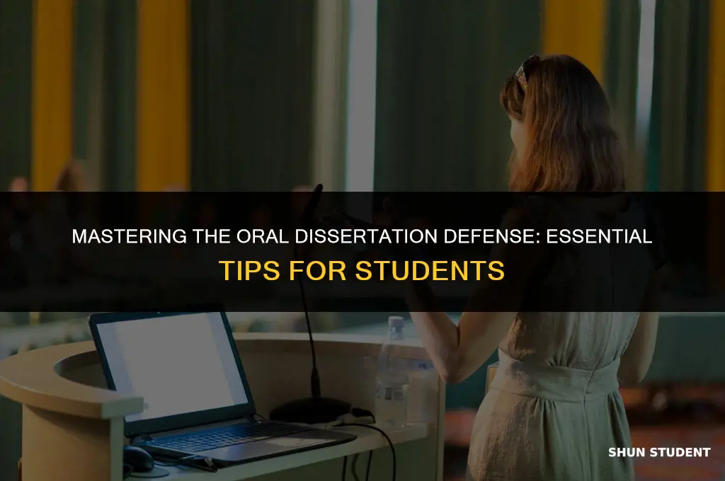 what students need to know about oral dissertation defense