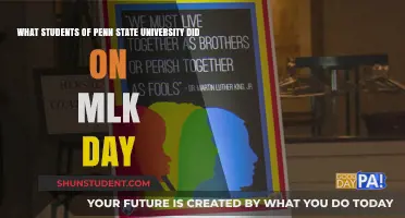 Penn State Students' MLK Day Activities
