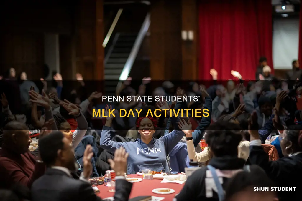 what students of penn state university did on mlk day