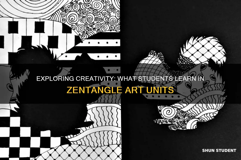 what students will learn in a unit on zentangle