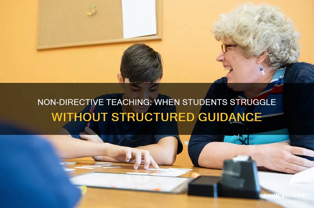 what students would not benefit from non directive teaching