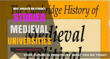 Medieval University Studies: Subjects of the Past