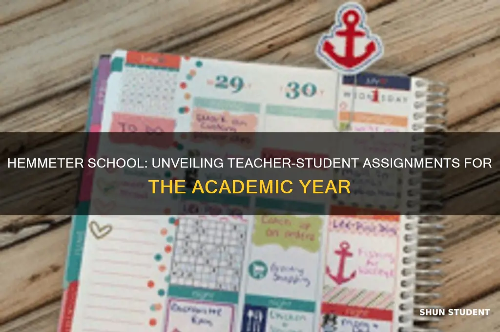 what teacher has what student at hemmeter