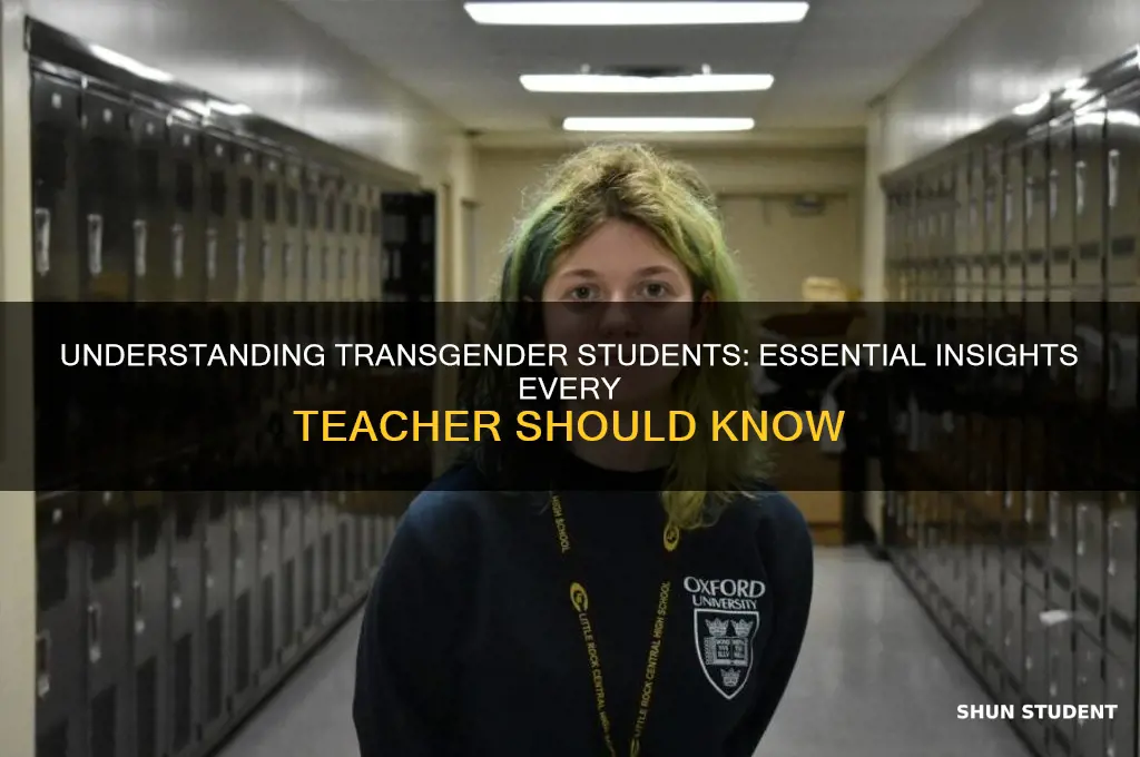 what teacher know about transgender students