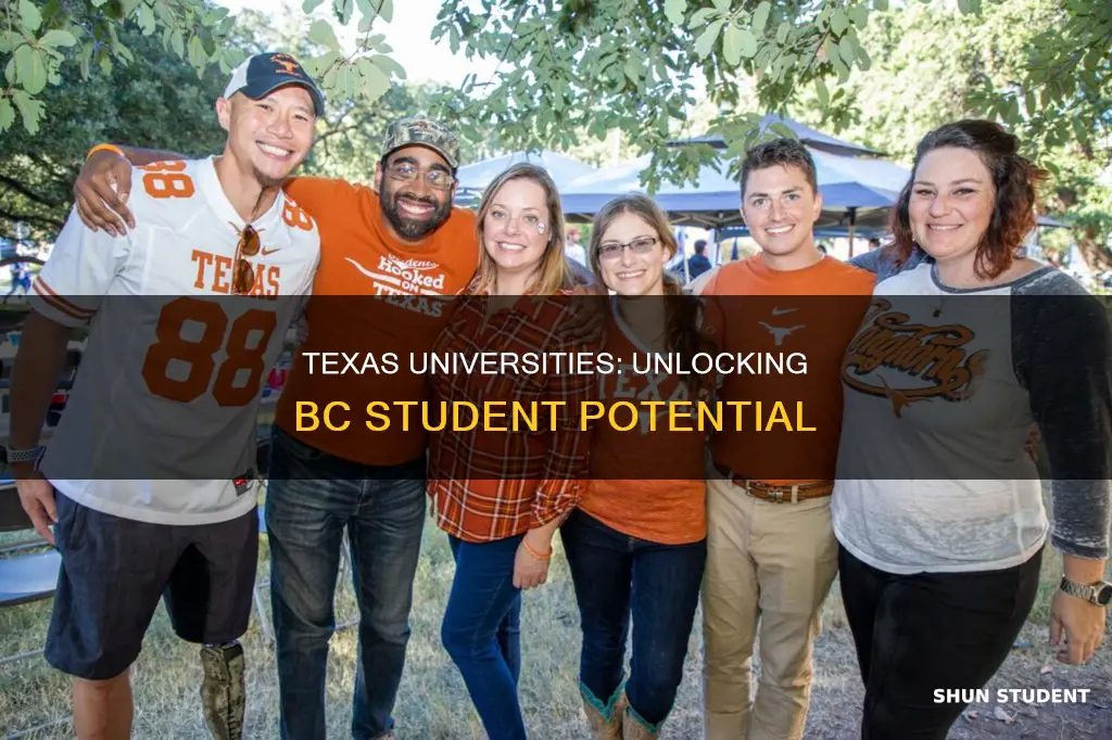 what texas universities accept b c students