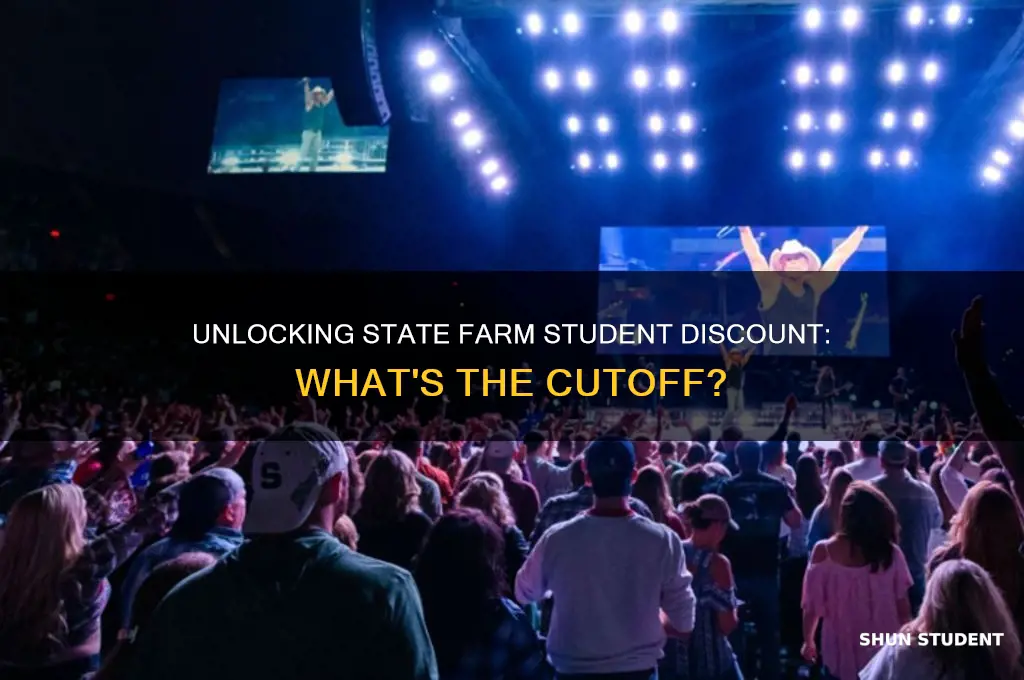 what the cutoff for state farm student discount