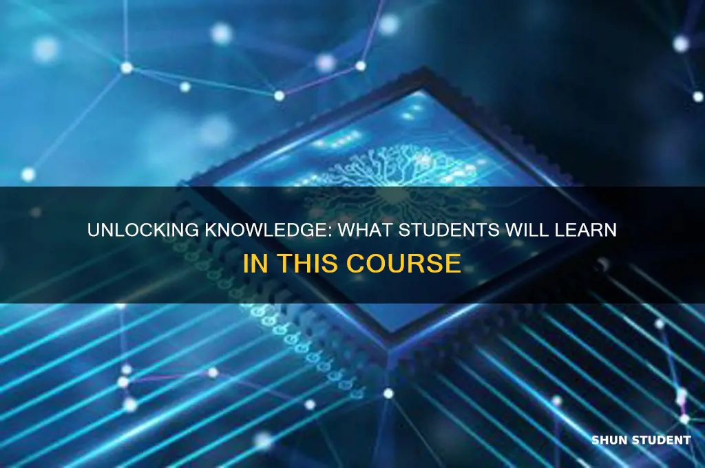 what the student will learn