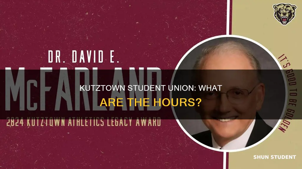 what time does the student union building close kuztown university