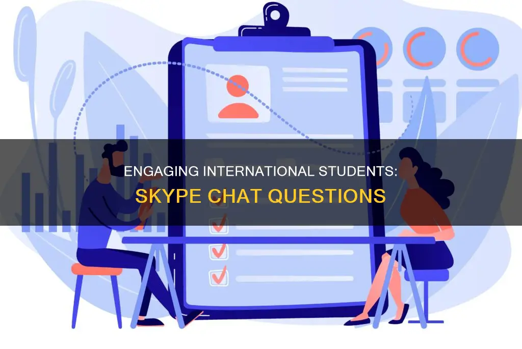 what to ask an international student during skype chat