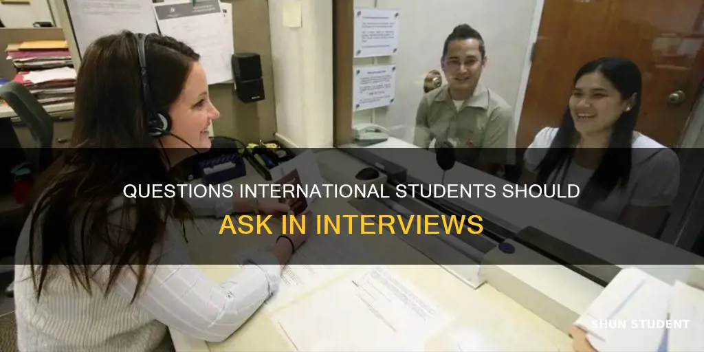 what to ask as an international student in an interview