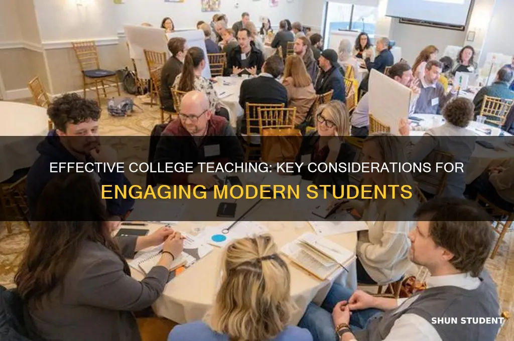 what to consider when teaching college students