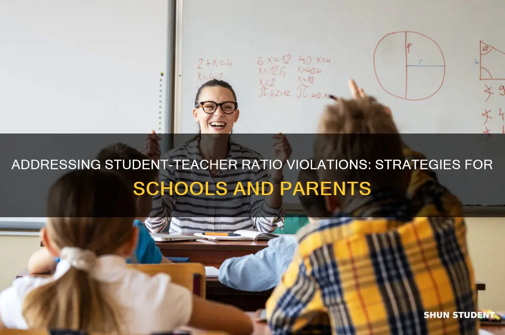 what to do about student teacher ratio violations