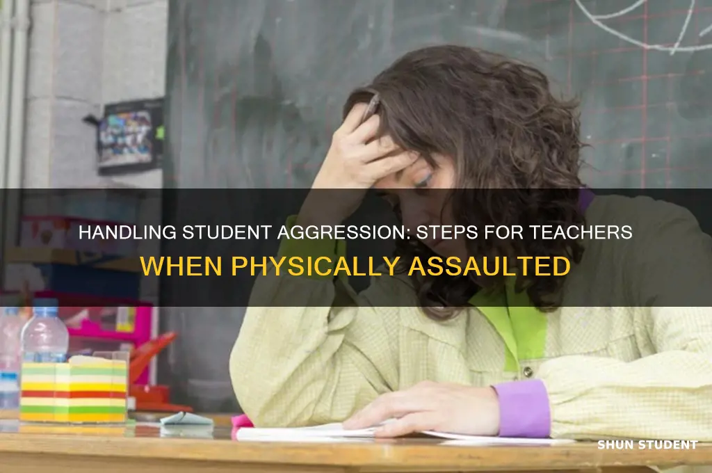 what to do if a student put hands on teacher