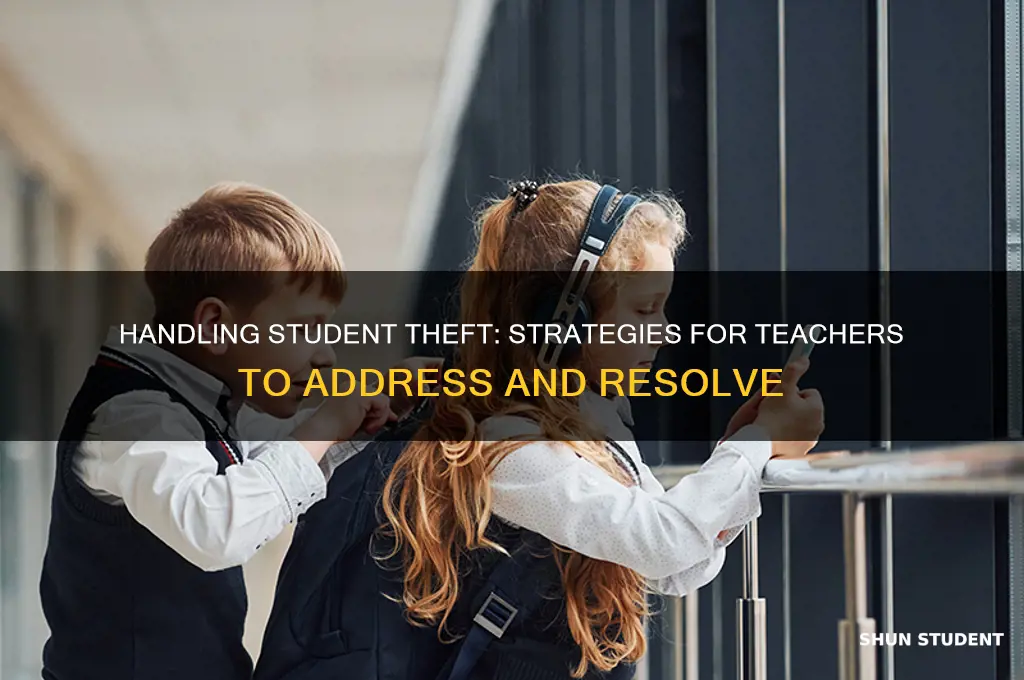 what to do when a student steals from a teacher
