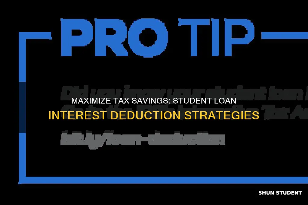 what to do with student loan interest on taxes