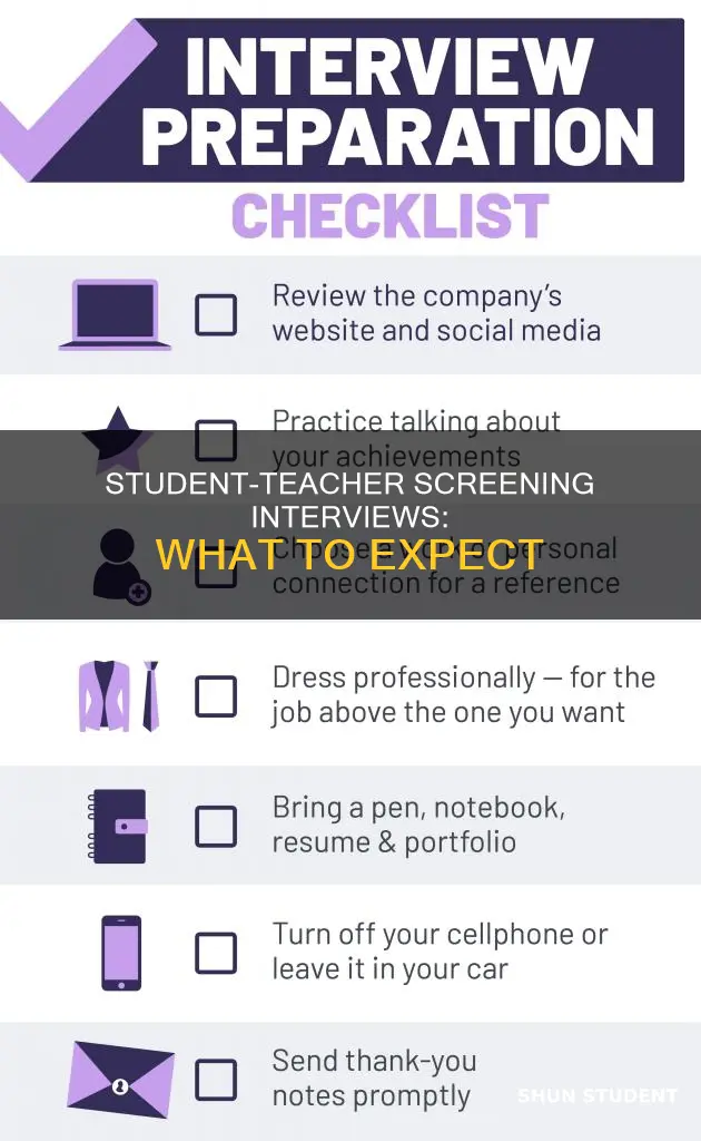 what to expect during national universities student teacher screening interview