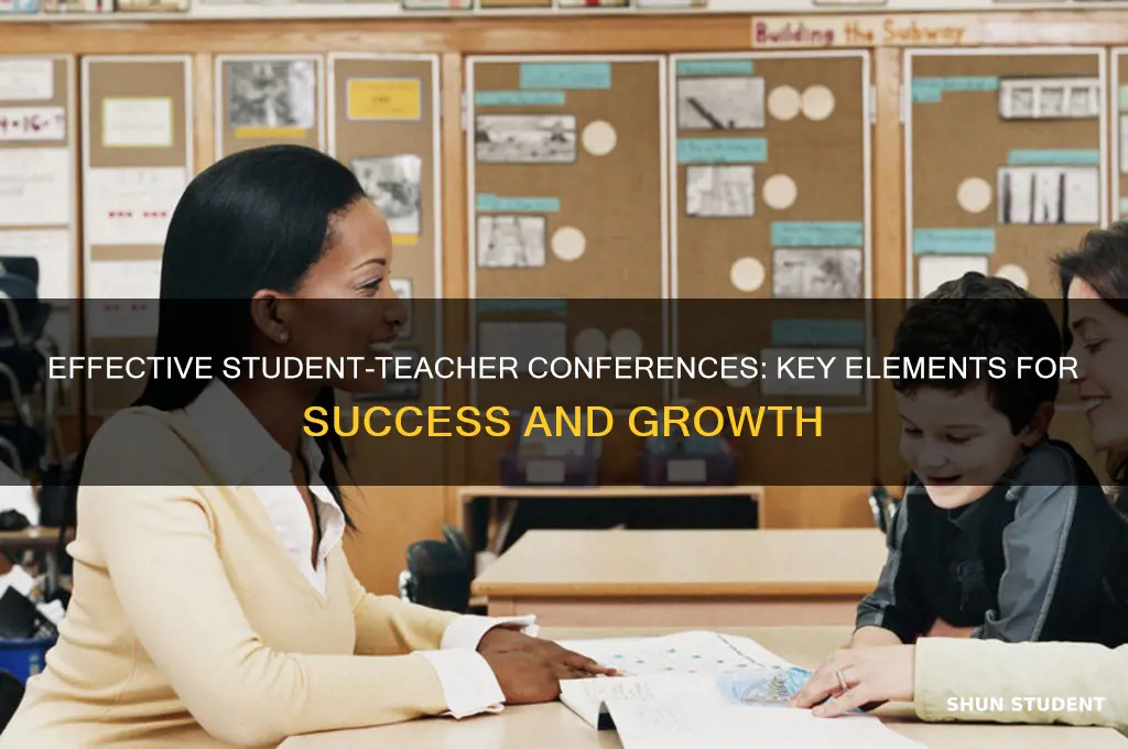 what to include in student teacher conferences