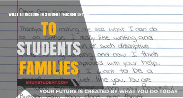 Crafting a Warm Student Teacher Letter: Essential Elements for Families
