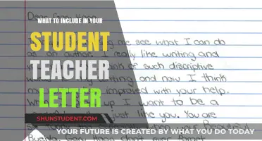 Crafting a Student Teacher Letter: Essential Elements for Success