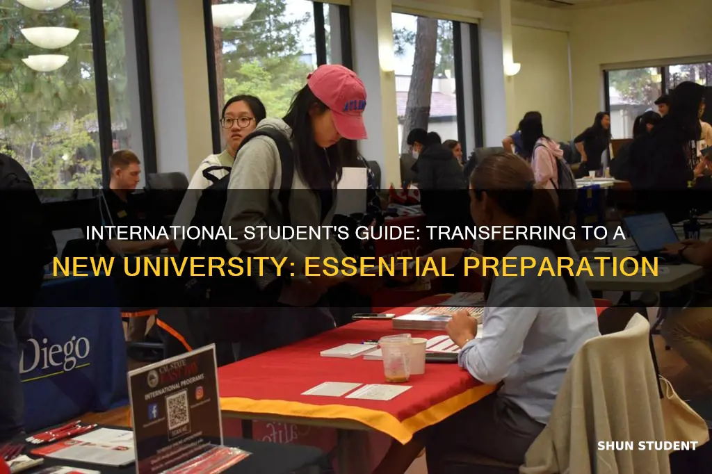 what to prepare to transfer university international student