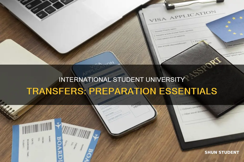 what to prepare to transfer university international student