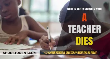 Supporting Students: Compassionate Words When a Teacher Passes Away