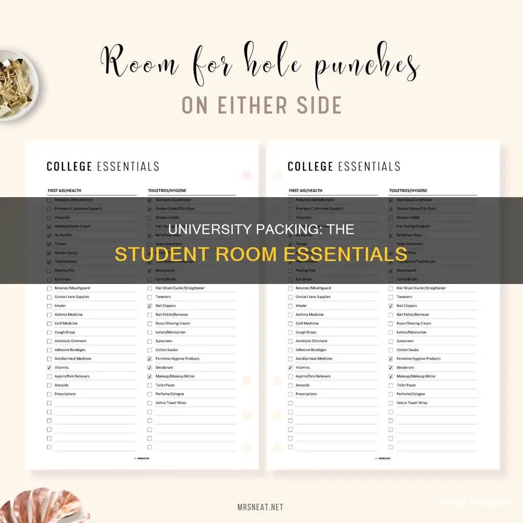 what to take to university checklist the student room