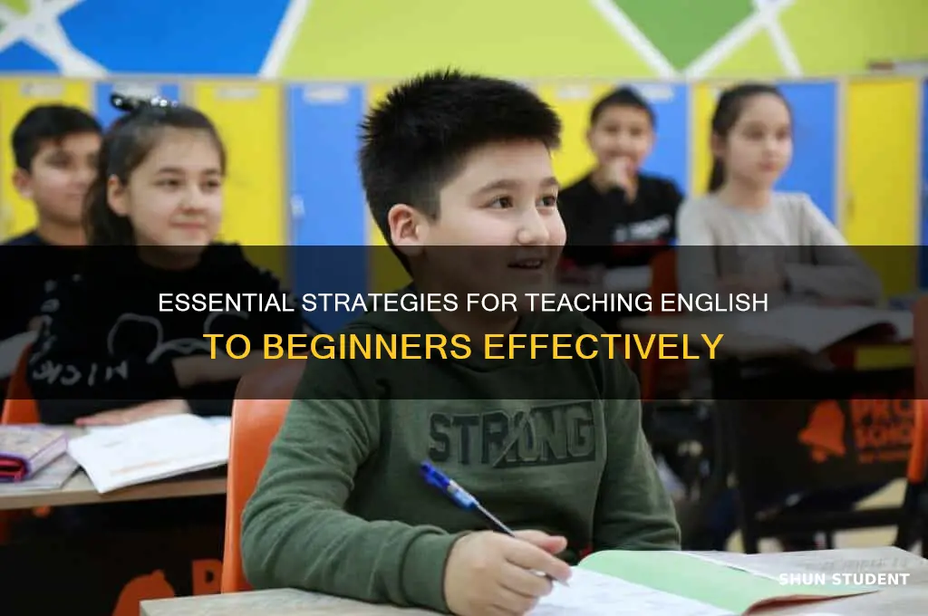 what to teach a student english for the first time