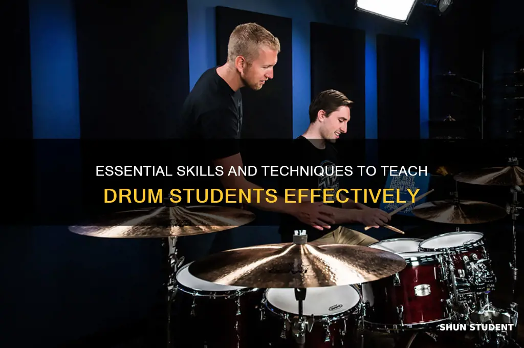 what to teach drum students