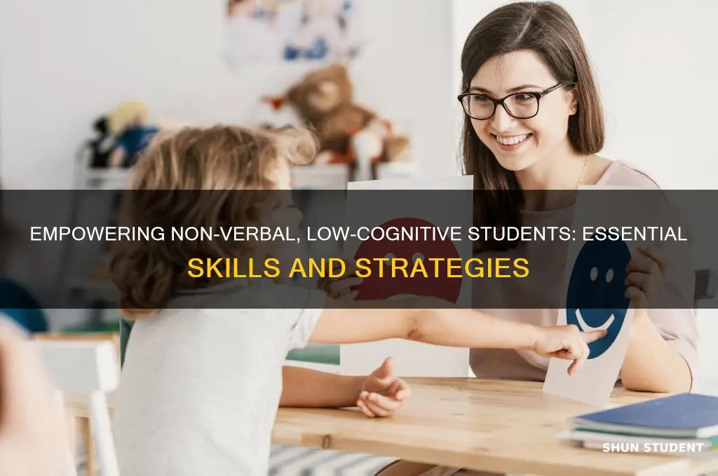 what to teach non verbal low cognitive students