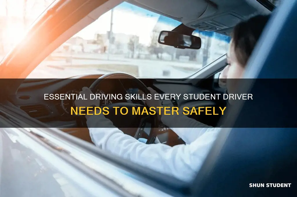 what to teach student driver