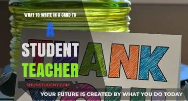 Heartfelt Messages: What to Write in a Card for Your Student Teacher