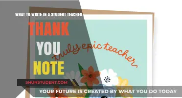 Expressing Gratitude: Crafting the Perfect Student-Teacher Thank You Note