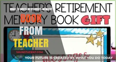 Heartfelt Teacher Messages: Crafting Memorable Notes for Student Memory Books