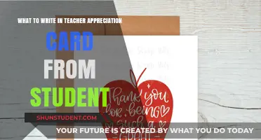 Expressing Gratitude: Heartfelt Teacher Appreciation Card Messages from Students