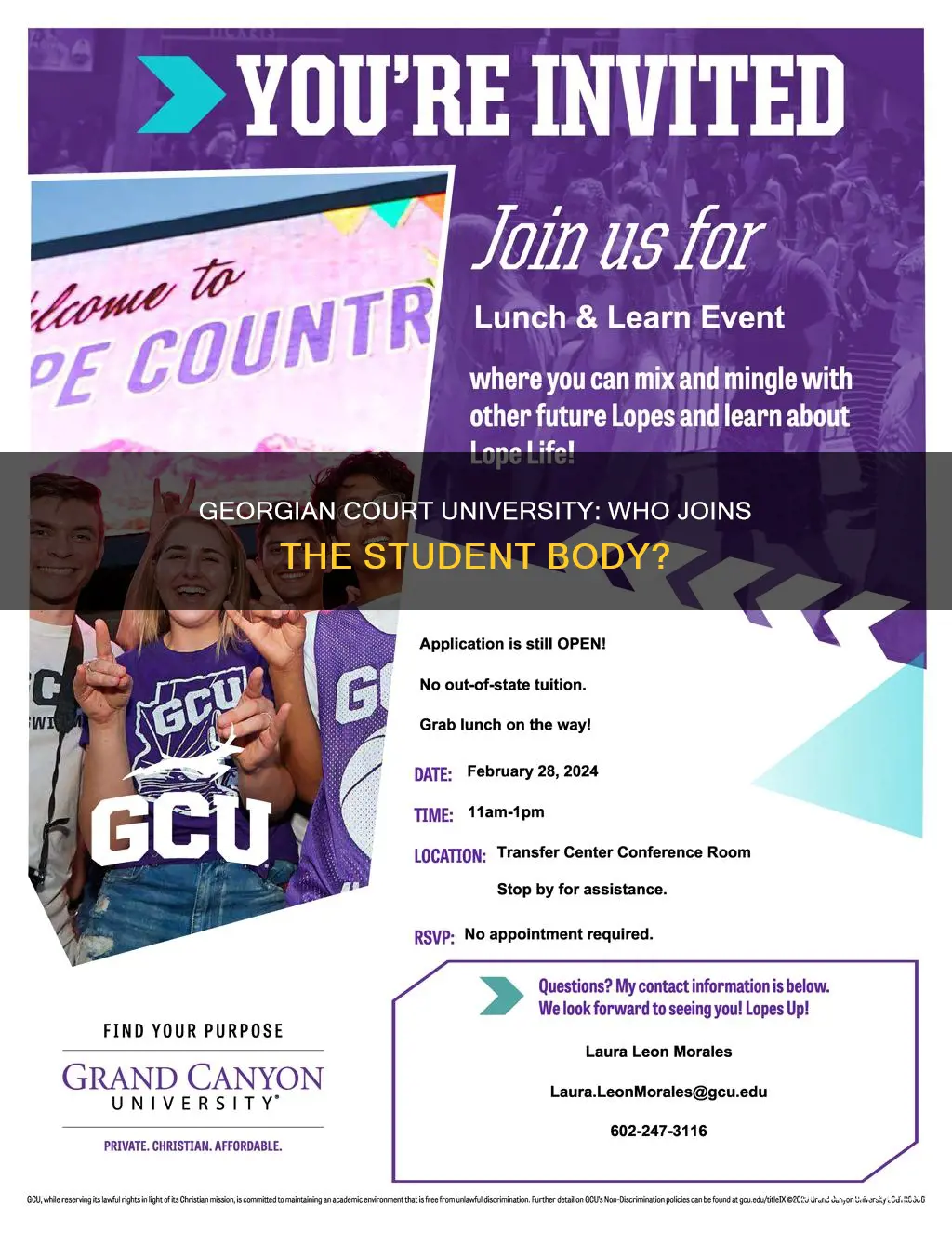 what type of students go to georgian court university