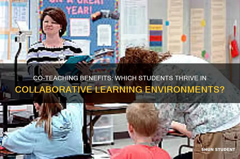 what type of students is co teaching appropriate for