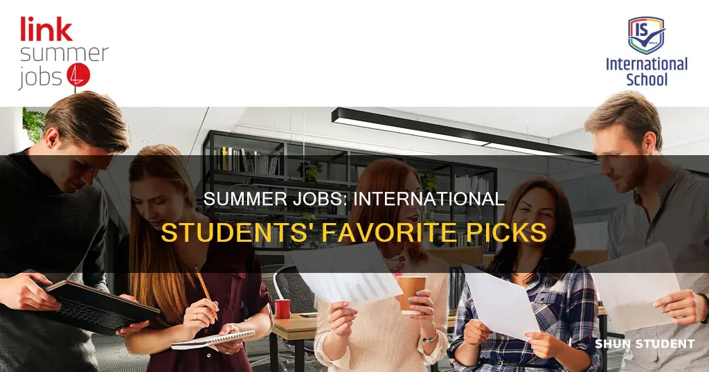 what types of jobs international students do during summer