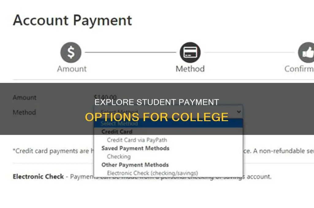 what types of ways can students pay for college