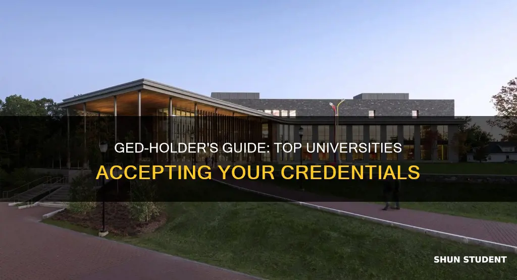 what universities accept ged students