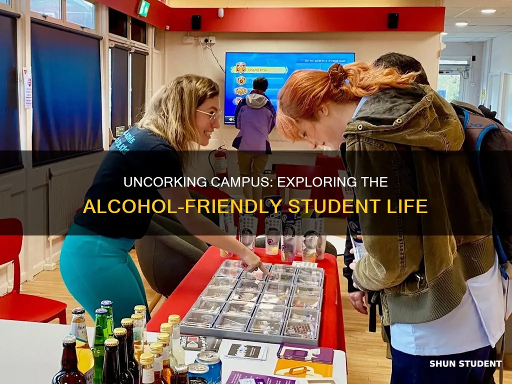 what universities offer alcohol in student unions